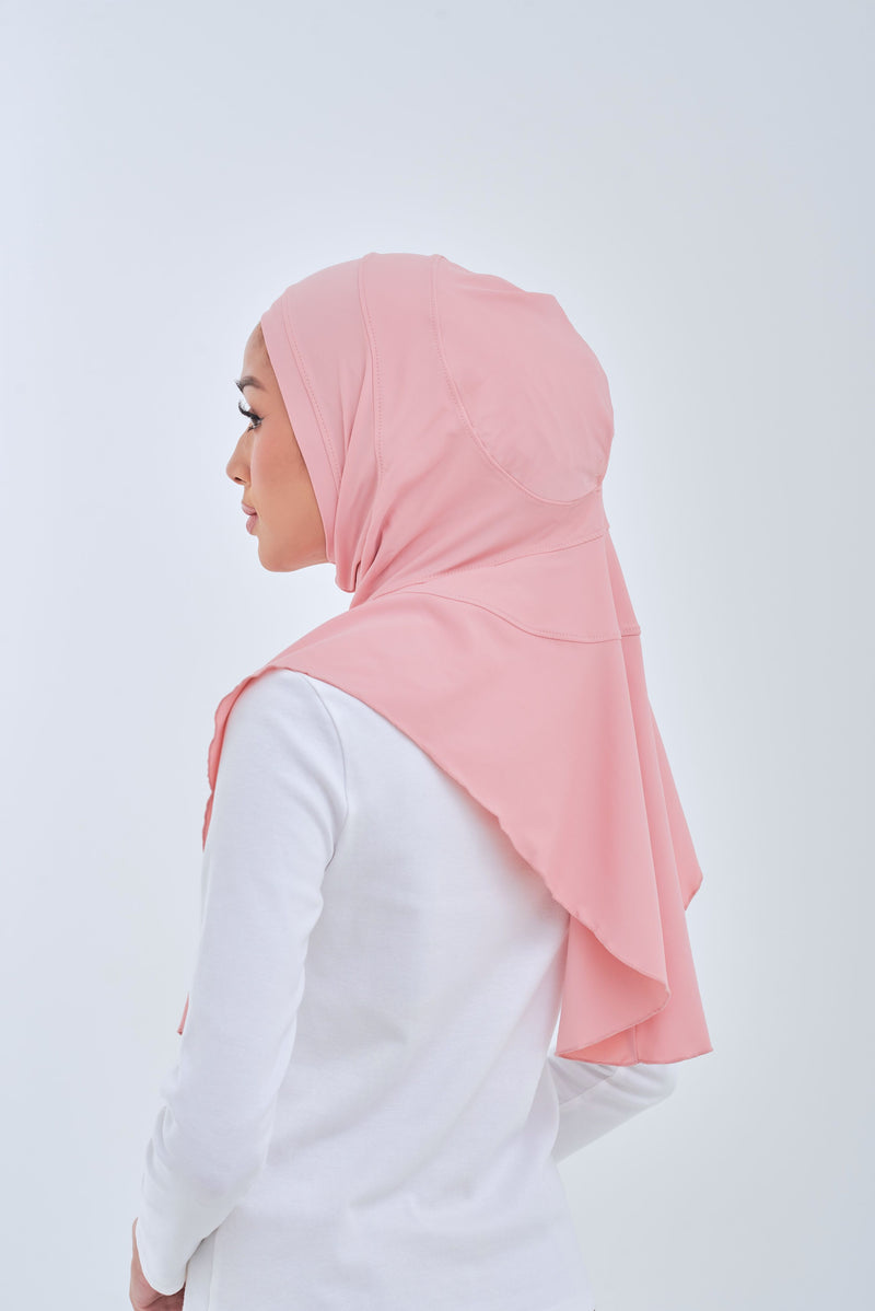 Maxi Swim Hijab - Dusty Pink
