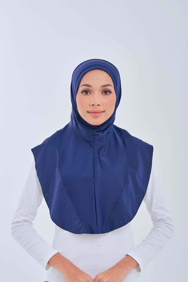 Maxi Swim Hijab - Navy Blue