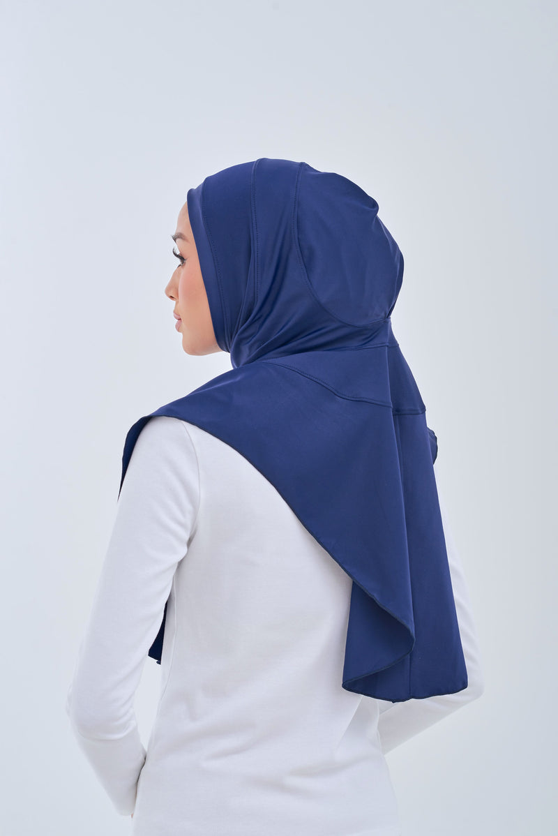 Maxi Swim Hijab - Navy Blue
